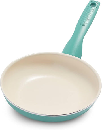 GreenPan CC002478-001 Rio Healthy Ceramic Nonstick, Frypan, 7'', Turquoise